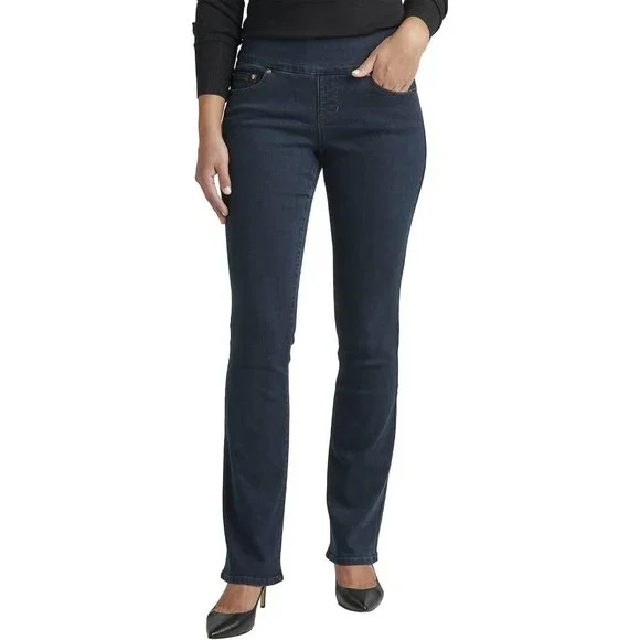 JAG Jeans Women's Paley Mid Rise Bootcut Pull-on Jeans, After Midnight EDB422, 4 - Picture 1 of 6